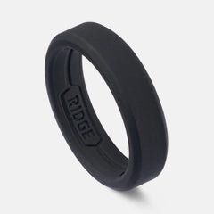 6mm Silicone Ring Set - Royal Black
