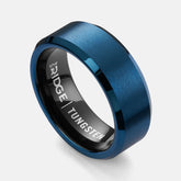 8mm Beveled Ring Set - Alpine Navy