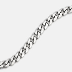 5mm Curb Chain - Platinum - 22"