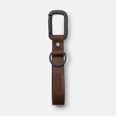 Ridge Keychain - Whiskey Dark Brown Leather