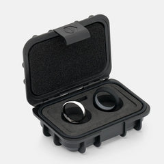 4mm Rounded Ring Set - Platinum