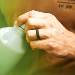 6mm Silicone Ring Set - Royal Black