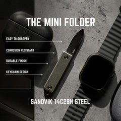 Mini Folder - Stonewashed Titanium