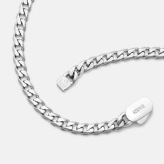 5mm Curb Chain - Platinum - 20"