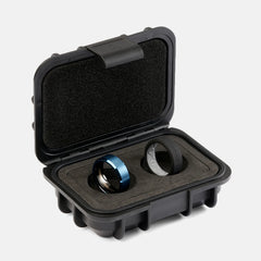 8mm Beveled Ring Set - Alpine Navy