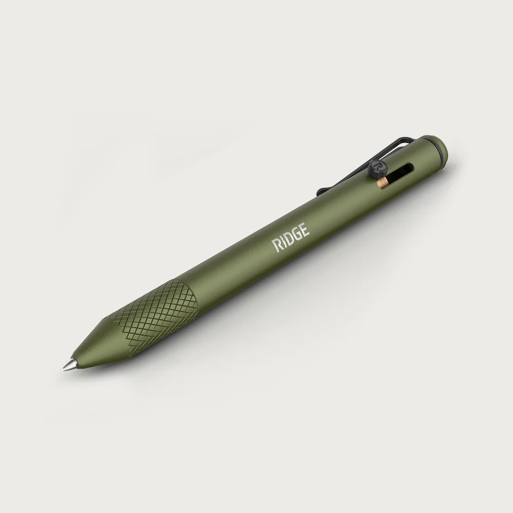 Ridge Bolt Action Pen - Matte Olive