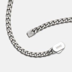 5mm Curb Chain - Titanium - 22"