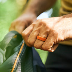 8mm Silicone Ring Set - Basecamp Orange
