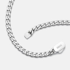 5mm Curb Chain - Platinum - 22"