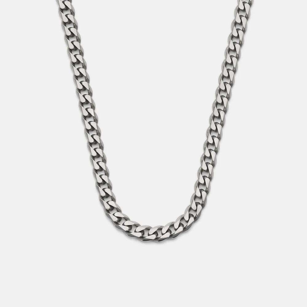 5mm Curb Chain - Titanium - 22"