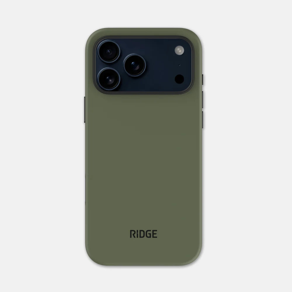 Ridge Phone Case - Matte Olive - iPhone 17 Pro Max
