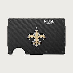 Ridge Wallet - New Orleans Saints - Carbon Fiber 3k