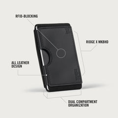 Ridge Biflex - MKBHD - Midnight Black Leather