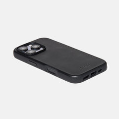 Ridge Phone Case - Midnight Black Leather - iPhone 16 Pro