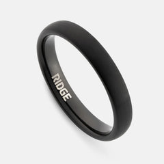 4mm Rounded Ring Set - Royal Black