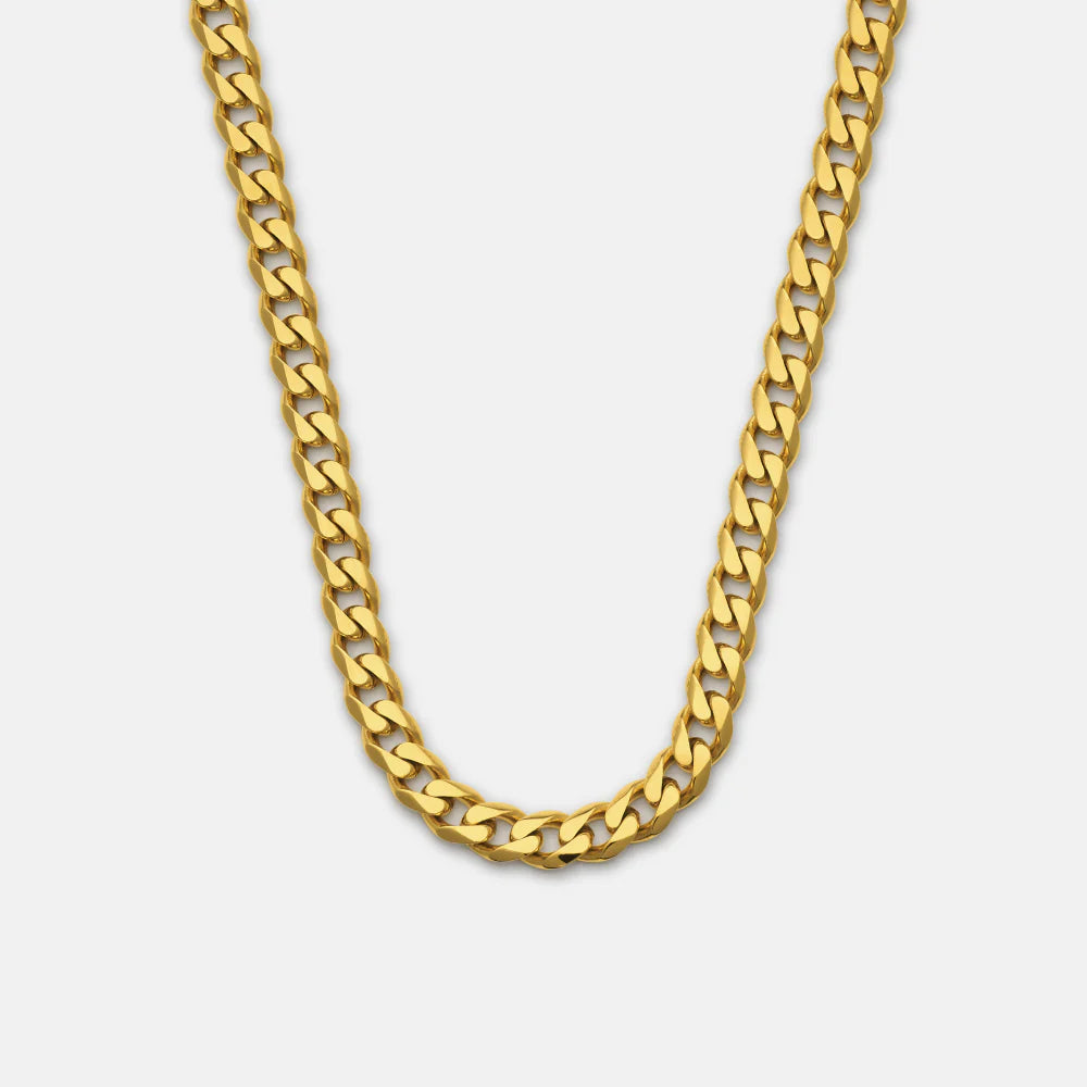 5mm Curb Chain - 18K Gold - 20"