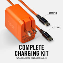 Wall Charger Set - 45W - Basecamp Orange